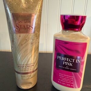 Bath & Body Works In The Stars and Perfect in Pink Moisturizer Duo